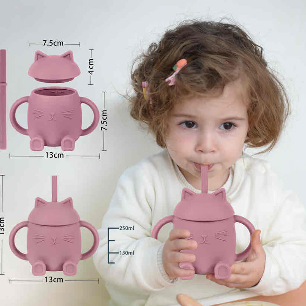Silicone Tableware Toddler Water Bottle 4