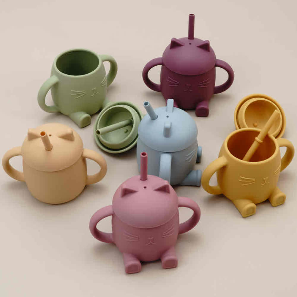 Silicone Tableware Toddler Water Bottle 6