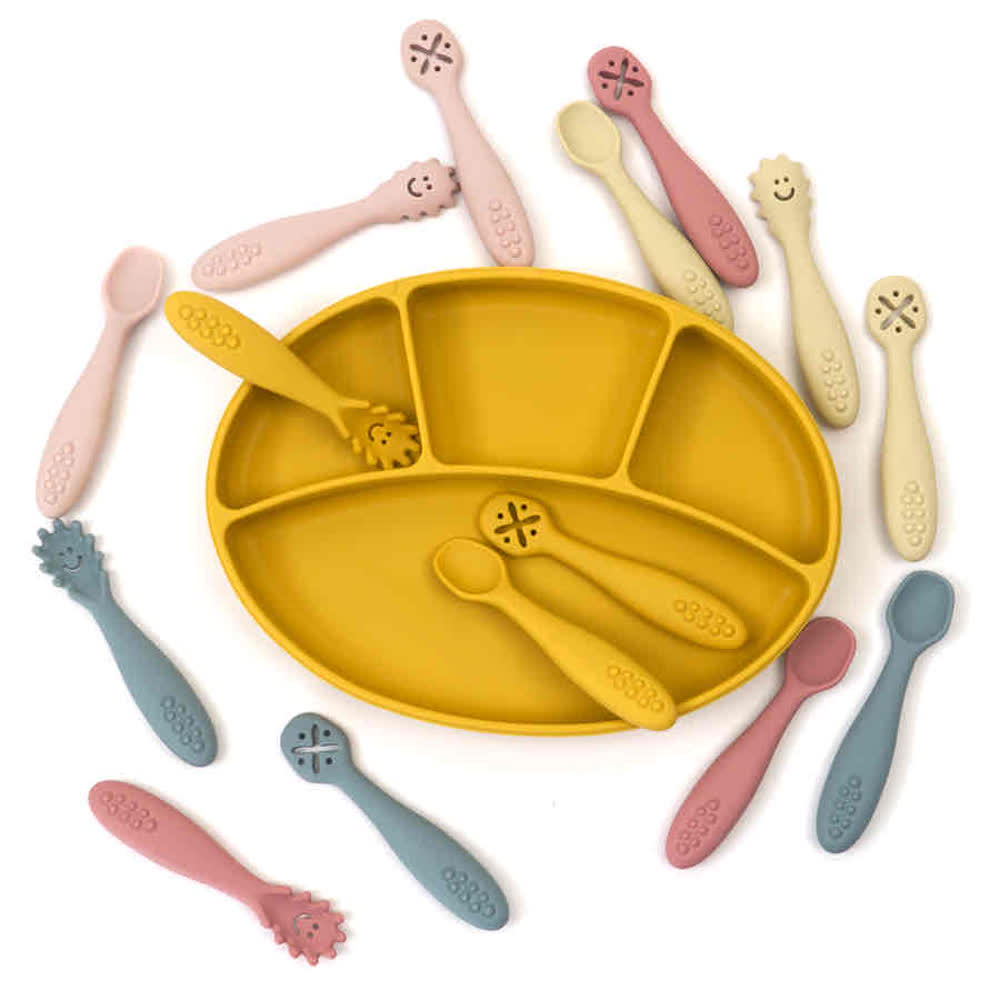 Silicone Baby Learning Spoons