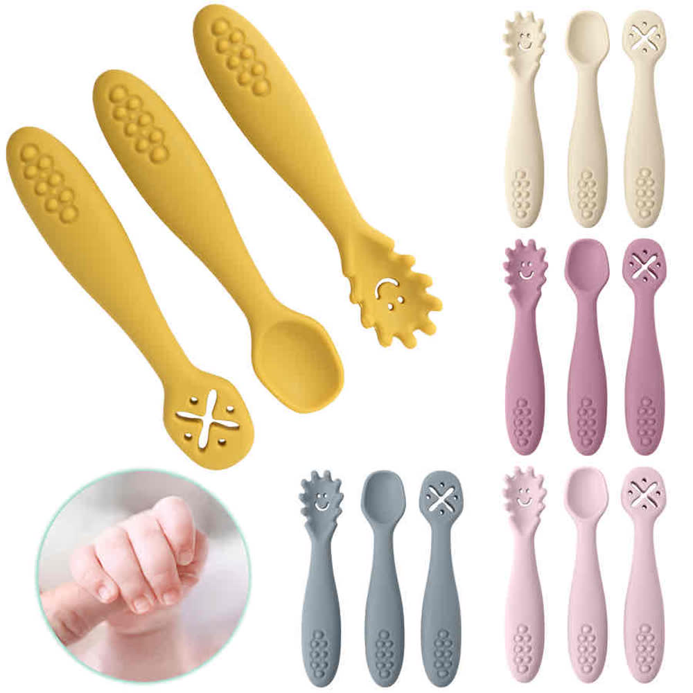 Silicone Baby Learning Spoons 3