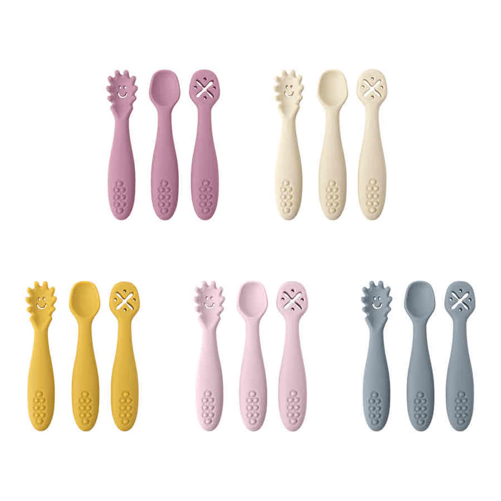 Silicone Baby Learning Spoons 2