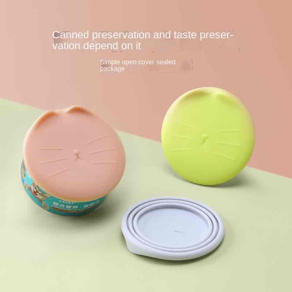 Pet Can Cover Preservation Silicone Cover Dog Can Seal Cover Universal Sealing Cover Silicone Can Cover Pet Accessories 6