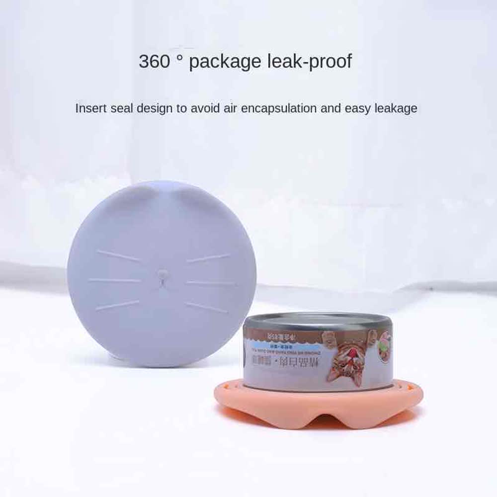 Pet Can Cover Preservation Silicone Cover Dog Can Seal Cover Universal Sealing Cover Silicone Can Cover Pet Accessories 5