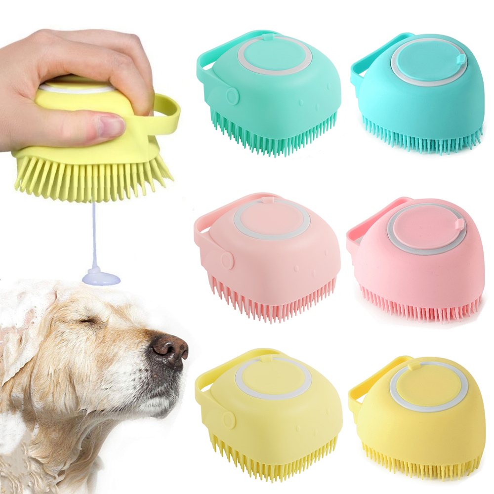 Pet Dog Shampoo Massager Silicone Brushes 6