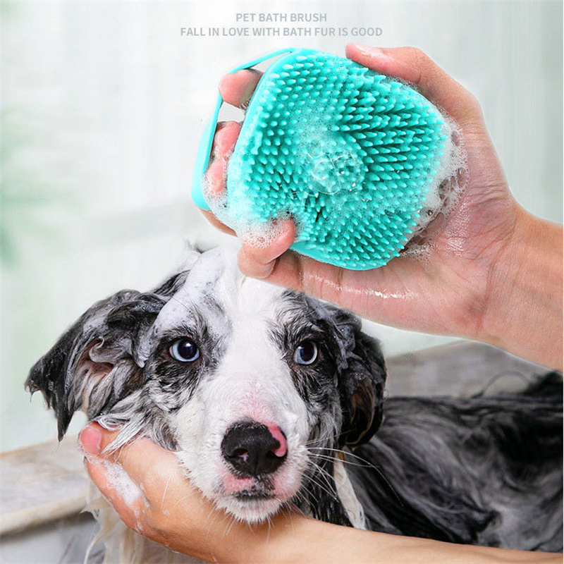 Pet Dog Shampoo Massager Silicone Brushes 4