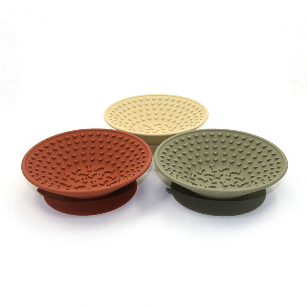 Puppy Food Bowl Anti Choking Silicone Dog Bowl Bath Distraction Pet Slow Feeding 2