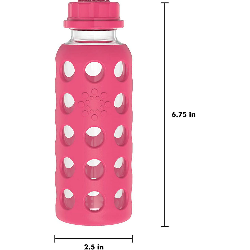 Baby Glass Beverage Bottle With Silicone 2