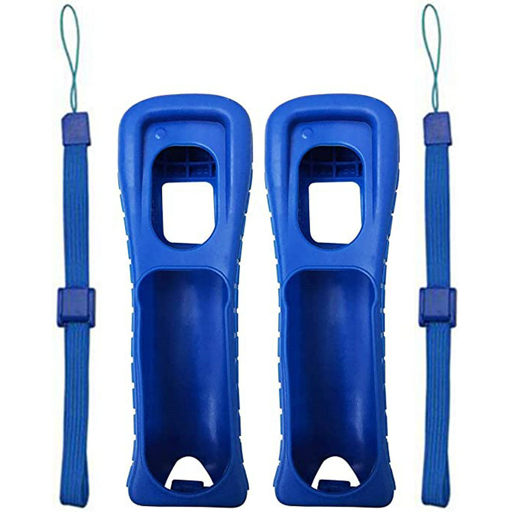 Silicone Skin Case Cover With Wrist Strap For Nintend Wii Remote