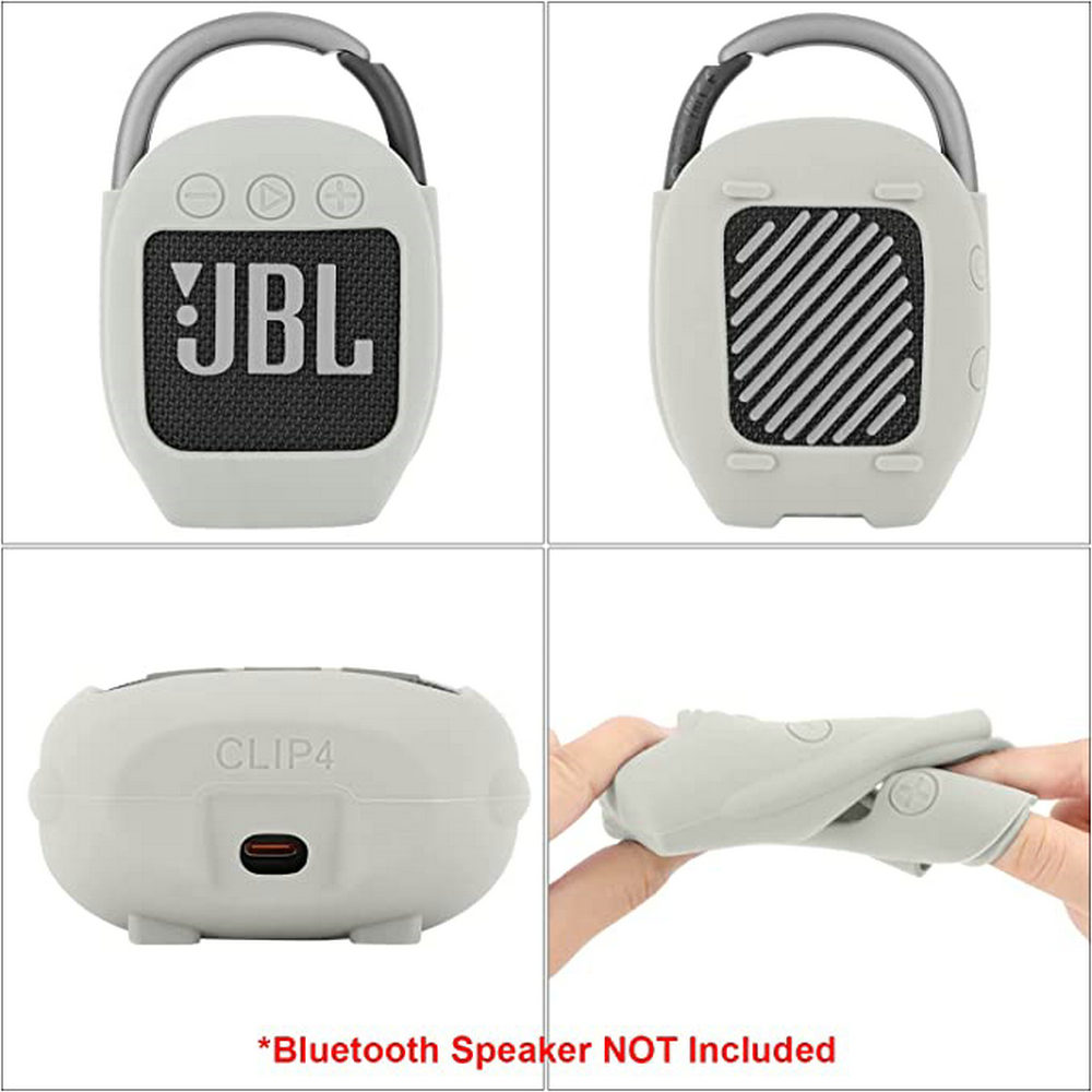 Silicone Case Compatible with JBL Clip 4 Portable Bluetooth Speaker 8