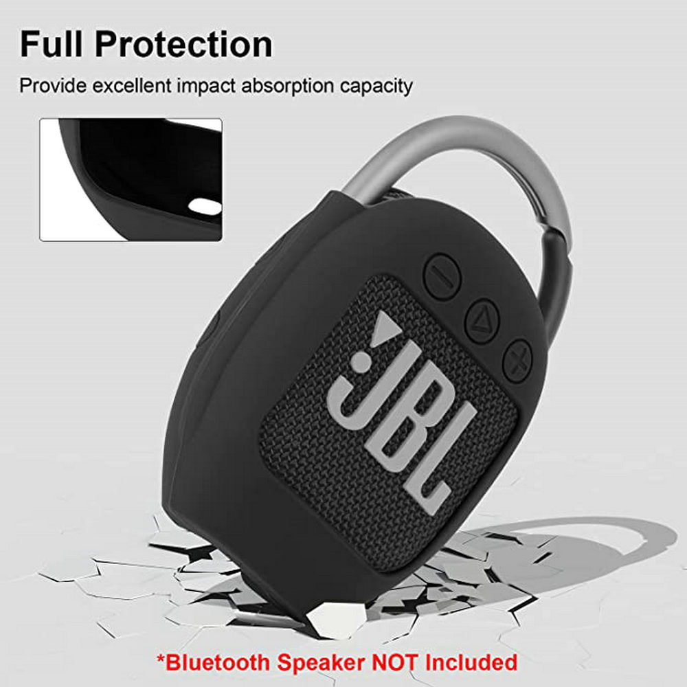 Silicone Case Compatible with JBL Clip 4 Portable Bluetooth Speaker 3