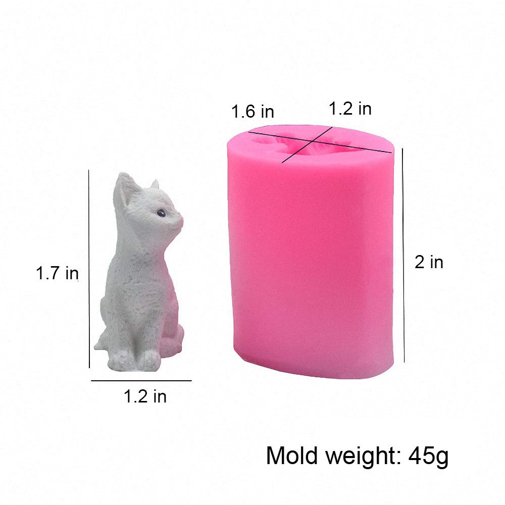 Kitten Candle Molds 4