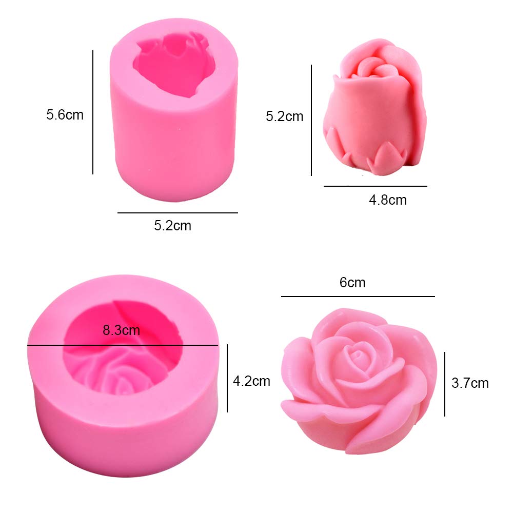 Rose Candle Mold 5