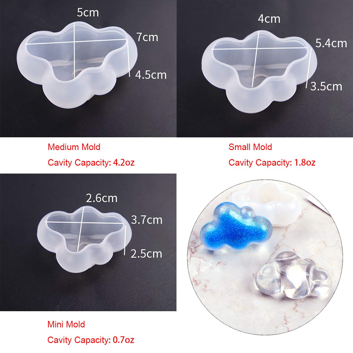 Cloud Chocolate Silicone Mold 2