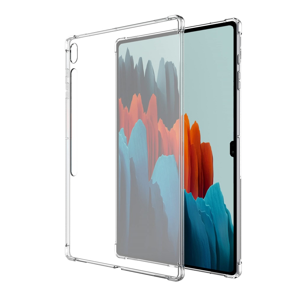 Transparent Silicone Protective Cover For Samsung Galaxy Tab S8 Plus S7 FE S7