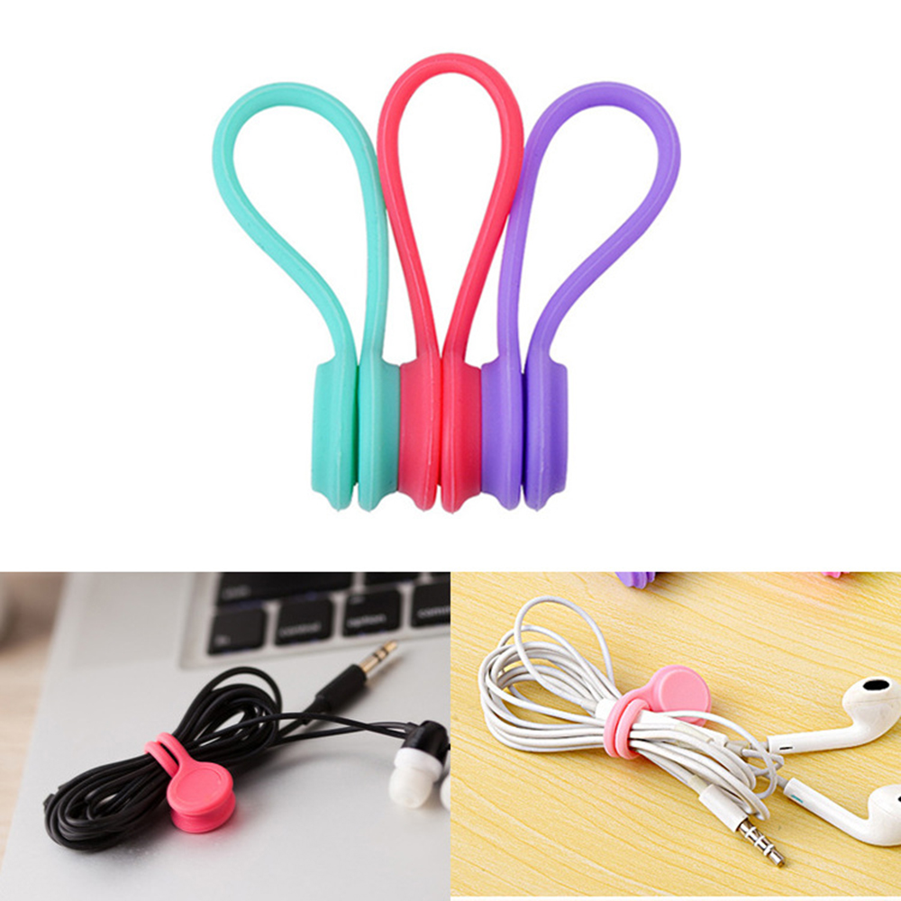 Soft Silicone Magnetic Cable Winder 3