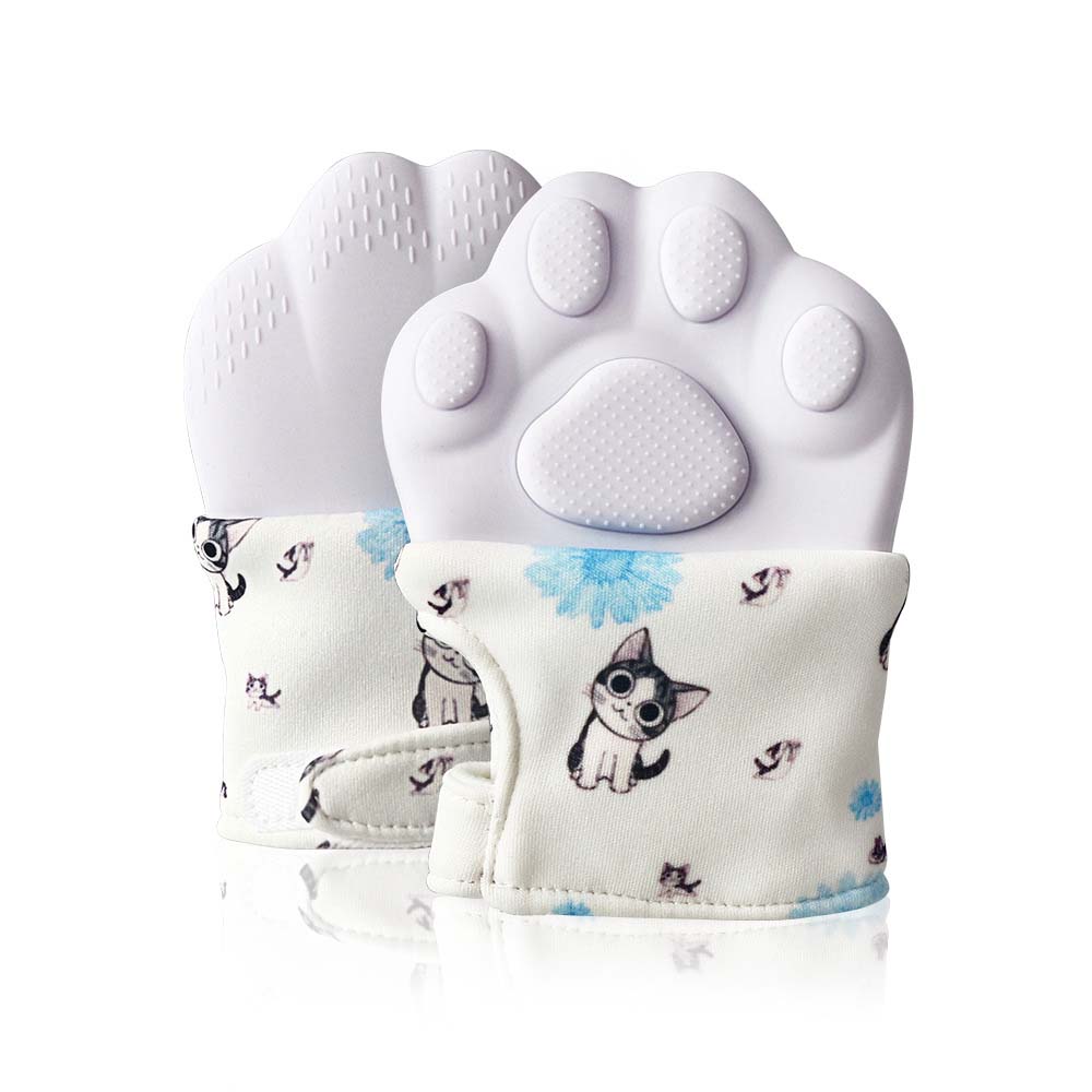 Baby teether gloves baby silicone teething gloves children's mother and baby products 4