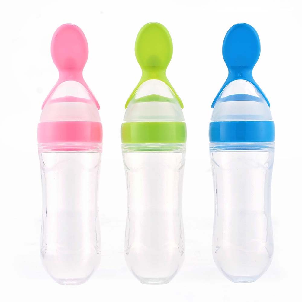 silicone food bottle Creative feeder makes it easy for babies to feed dishes