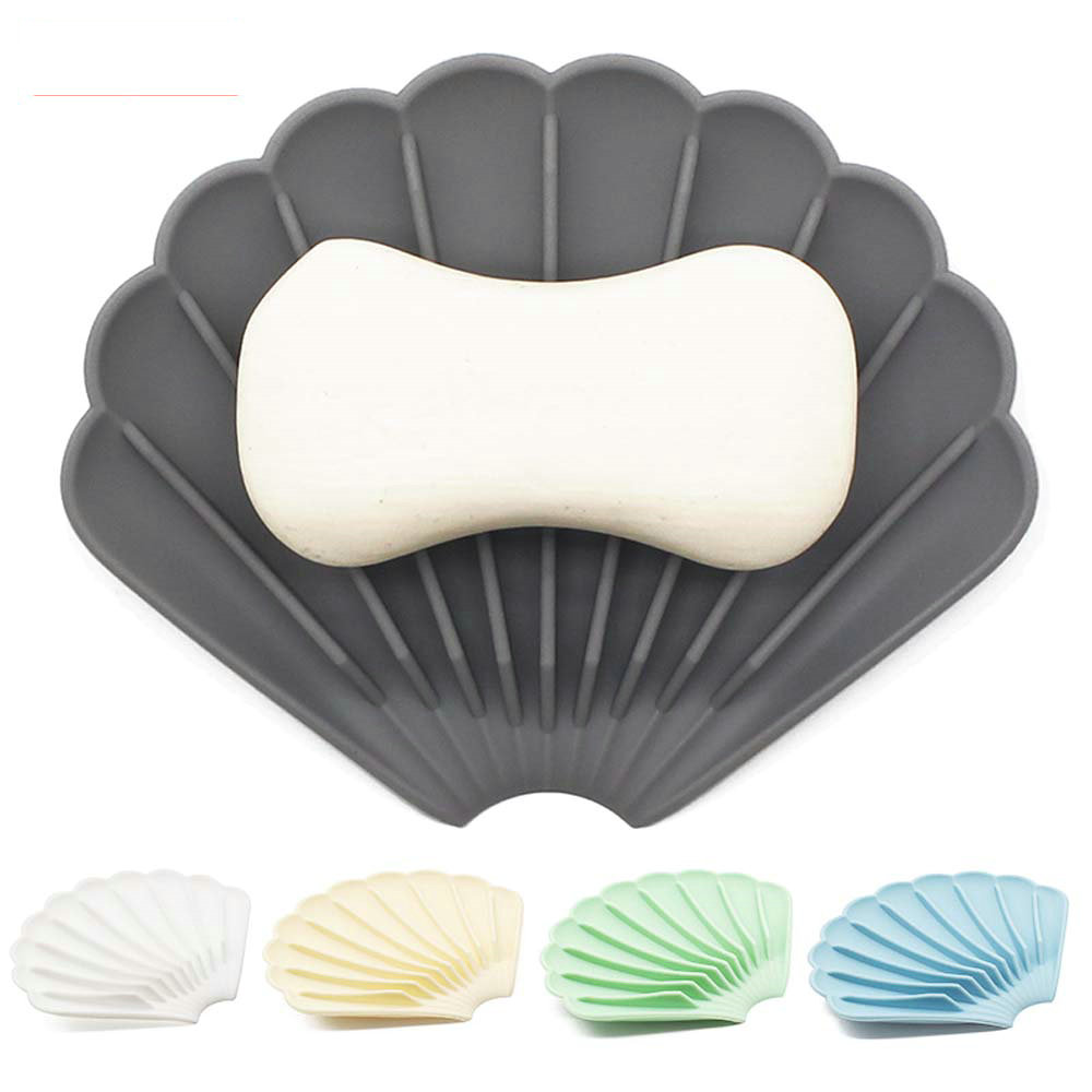 silicone soap dispenser soap dish  bathroom supplies soft Glue soap pad 4