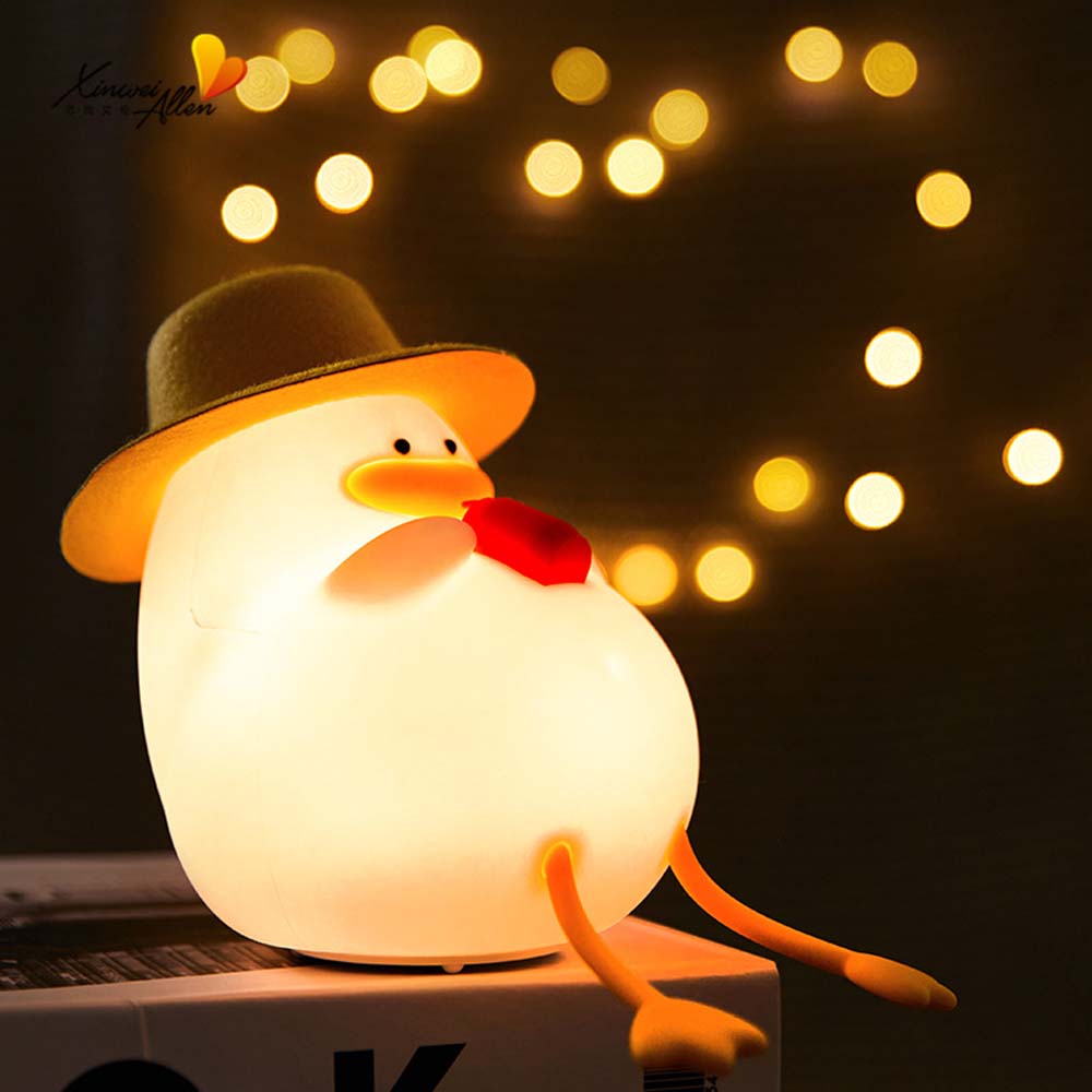  fun lamp cartoon silicone duck Night light 3