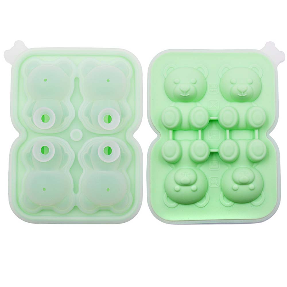 Bear ice cube mold bear ice grid ice hockey silicone ice grid ice Box mold 3