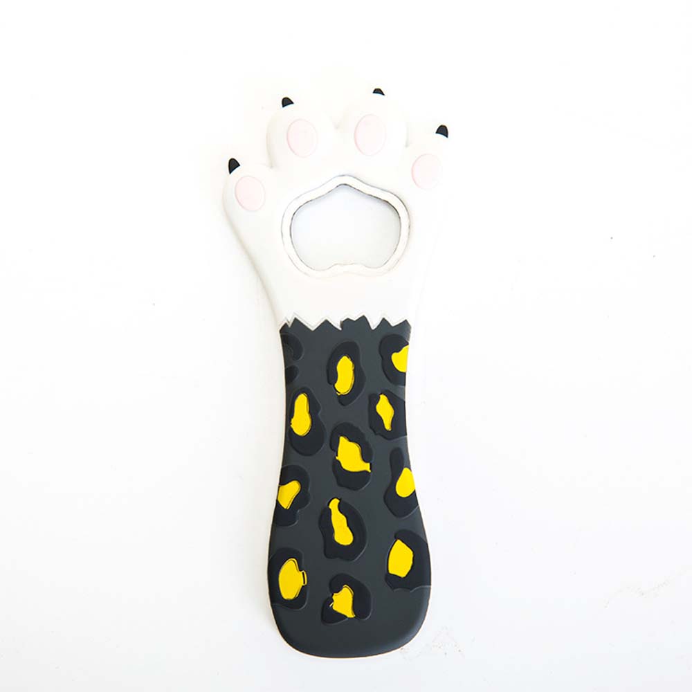 fashion beer silicone opener Cute creative gift cat's claw magnetic bottle opener refrigerator sticker 6