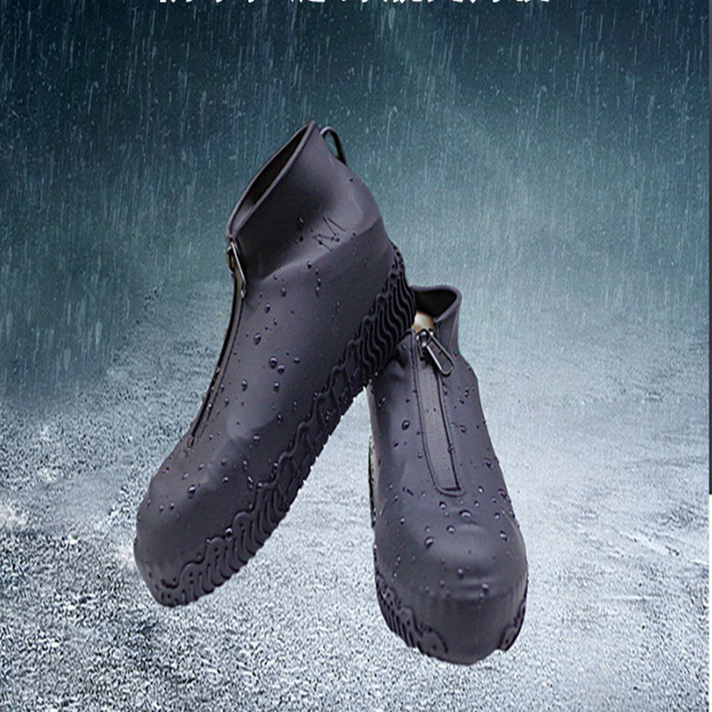 silicone shoe covers waterproof and rainproof shoe covers wear-resistant lightweight non-slip thickened silicone rain boots 5