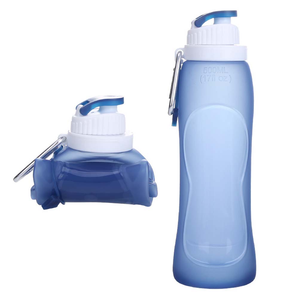 Silicone folding water cup portable travel silicone water bottle creative gift water cup 3