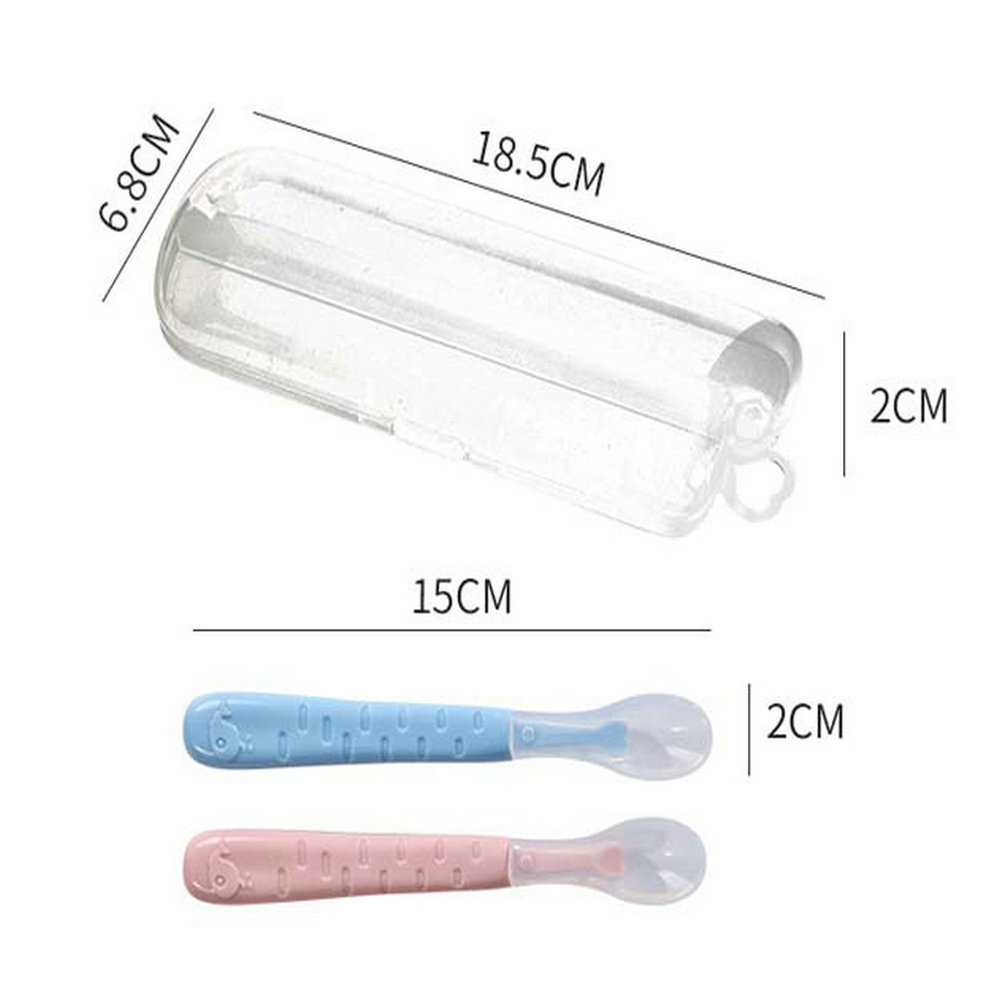 children's silicone spoon baby food supplement spoon baby meal food training rice cereal spoon 3