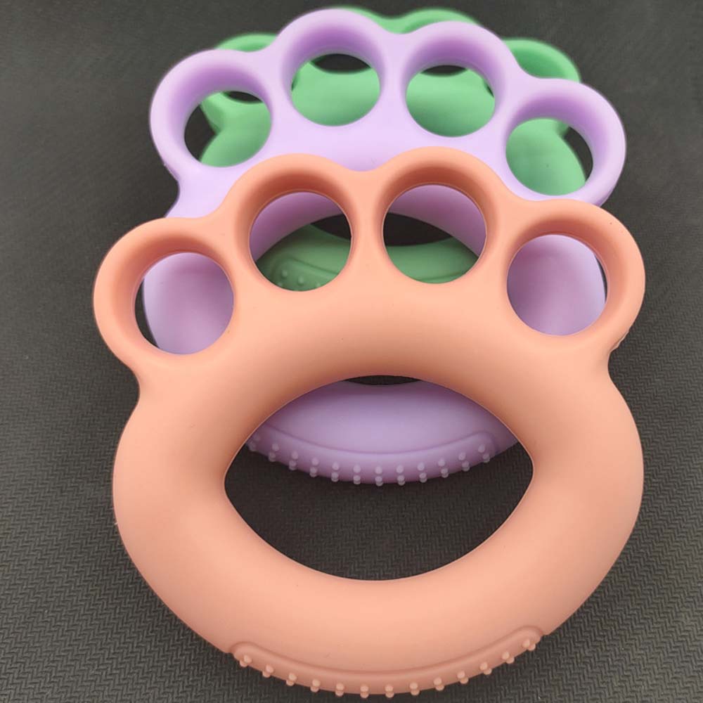  Grip strength device for men and women rehabilitation training finger exercise grip strength circle ball finger rubber ring 2