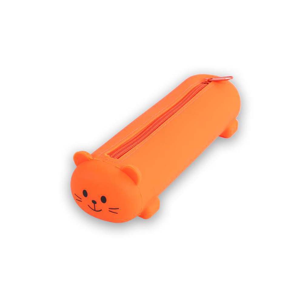 Silicone pen bag elementary school girl ins Style pen holder cute girl kindergarten children's stationery pencil case 3