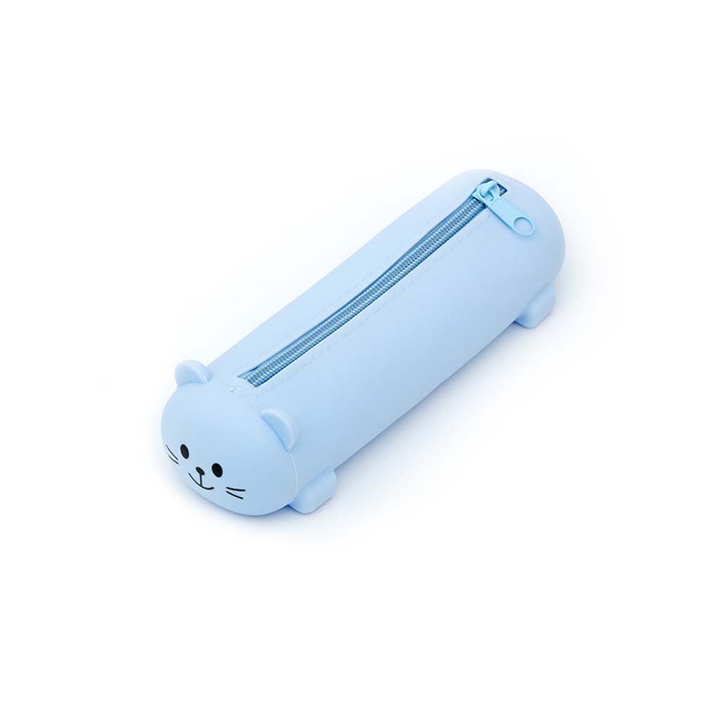 Silicone pen bag elementary school girl ins Style pen holder cute girl kindergarten children's stationery pencil case 7