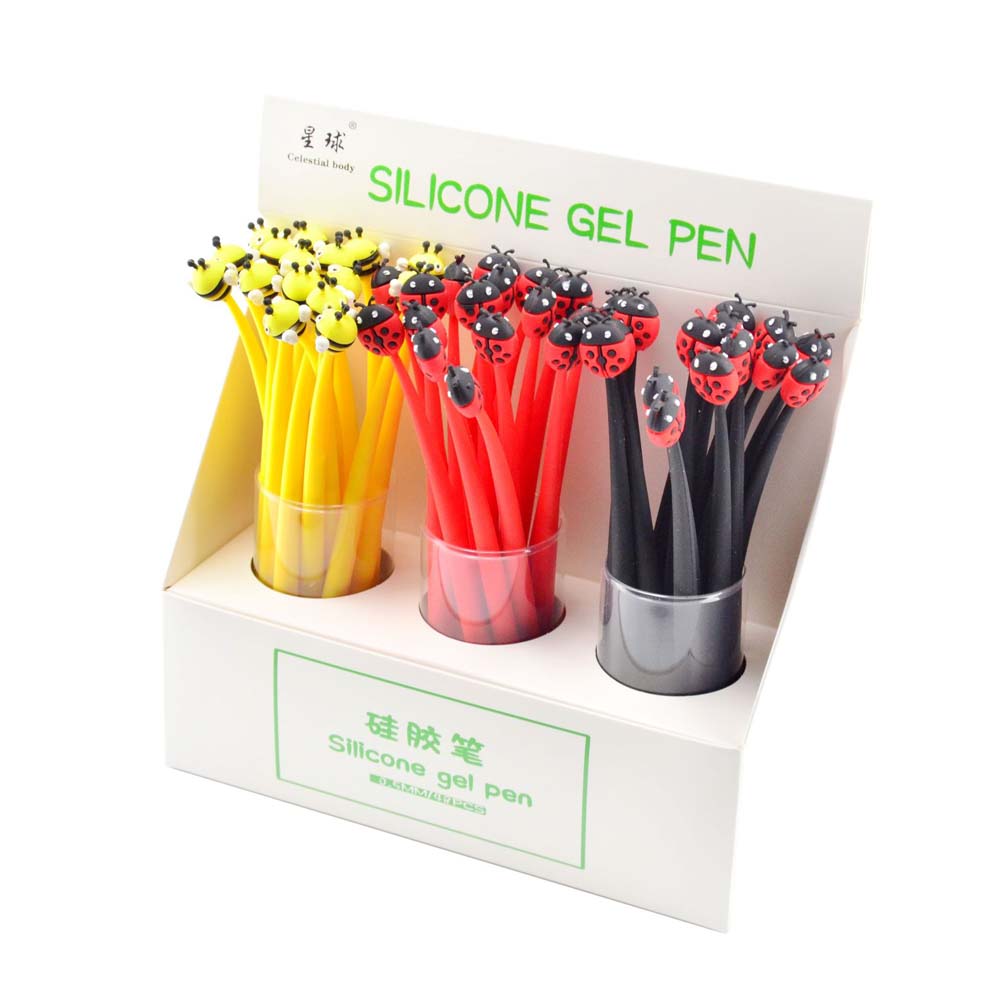 sunflower silicone gel pen creative leaf soft pen flower grass modeling signature pen 4