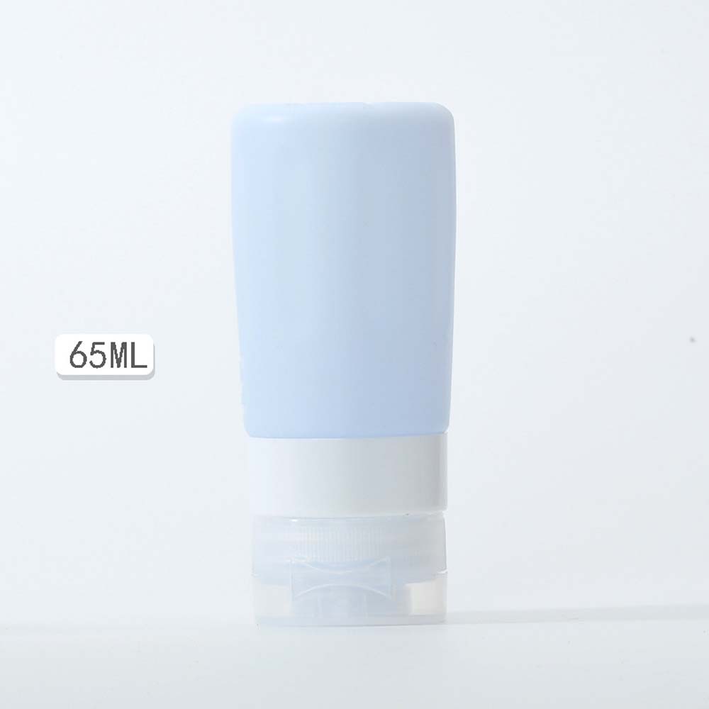 silicone divided bottle travel soft can be brought on the plane portable squeezed shampoo shower gel bottle to wash face 2