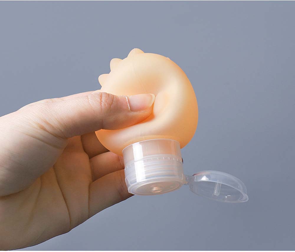cartoon shape silicone extrusion bottle for business trip portable cosmetics divided bottle home cosmetics bottle 4