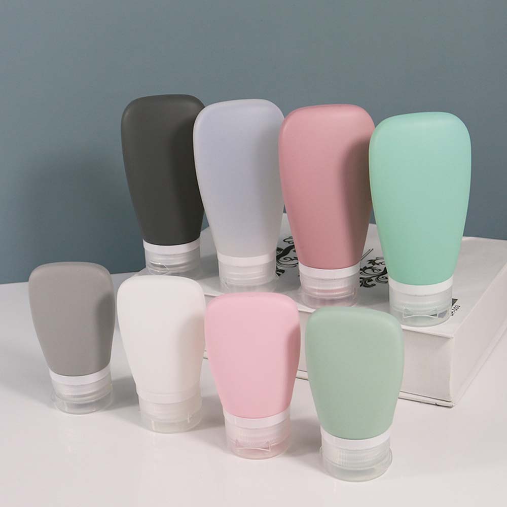Silicone dispensing bottle Cosmetic lotion short-term travel portable dispensing bottle set Storage bottle squeeze Press bottle 4