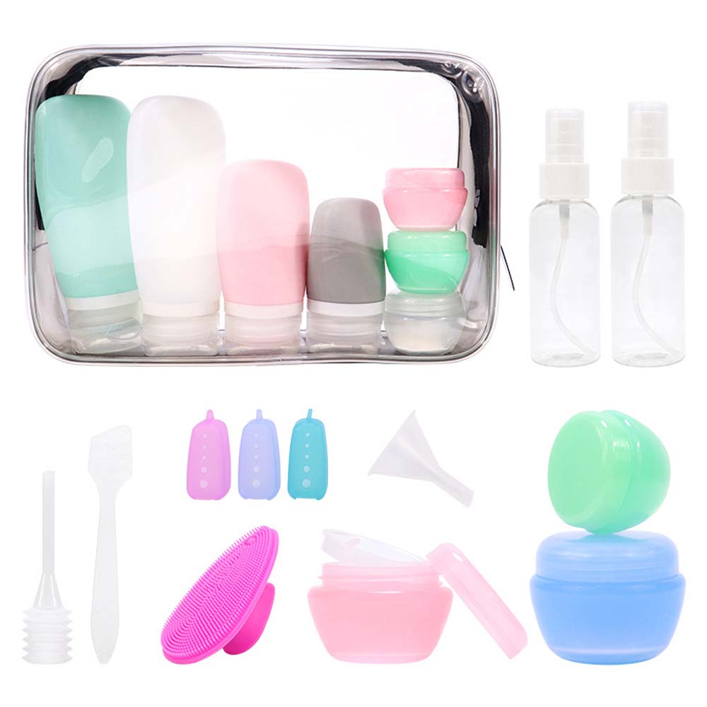 Silicone dispensing bottle Cosmetic lotion short-term travel portable dispensing bottle set Storage bottle squeeze Press bottle 6