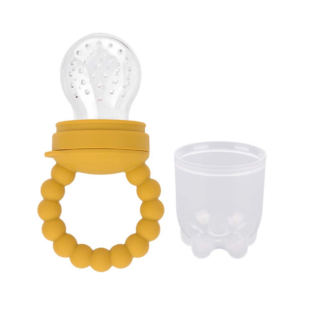 Baby pacifier fruit and vegetable bite fruit food supplement artifact children's food grade baby silicone toothgel