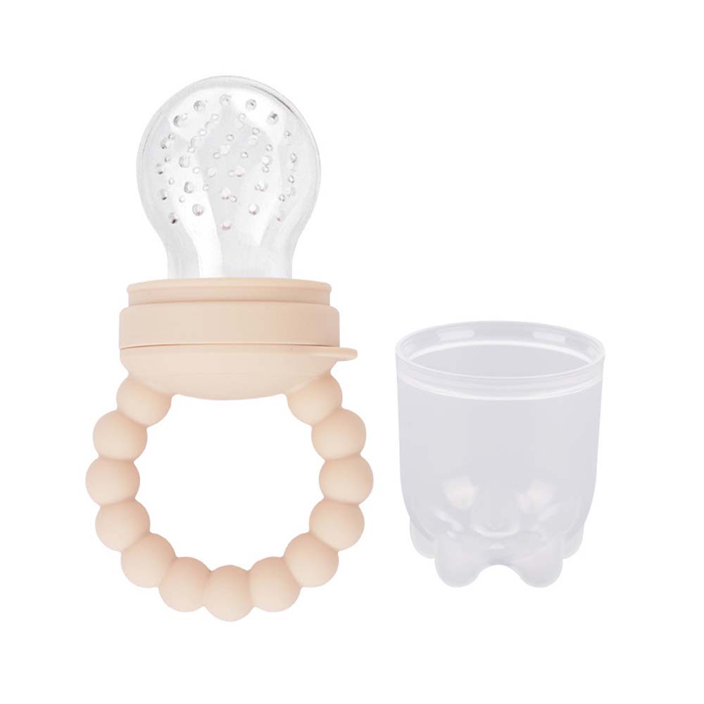 Baby pacifier fruit and vegetable bite fruit food supplement artifact children's food grade baby silicone toothgel 5