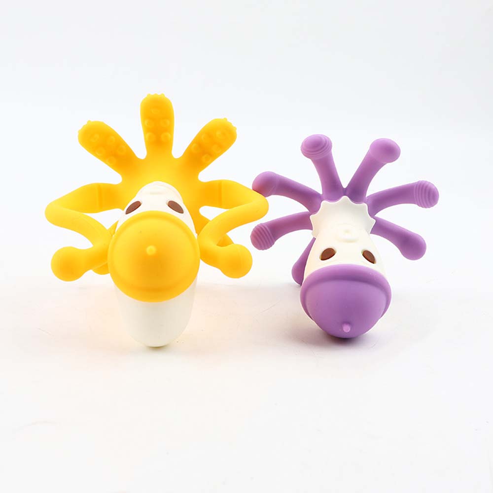 Eater Resistant Octopus Baby Kids can boil platinum silicone toys teething sticks teether bites 5