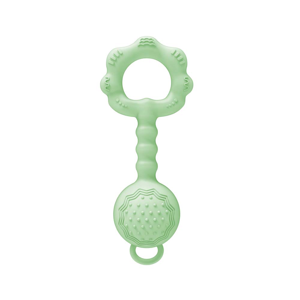 Baby teether silicone rattle sounding teether toys baby teething sticks 3