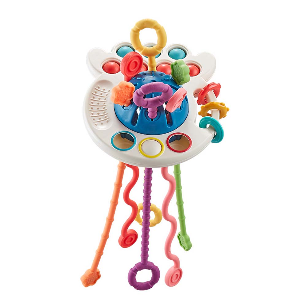 Baby puzzle fun finger twitch toy can be pressed and gnawed enlightenment early education octopus lara toy