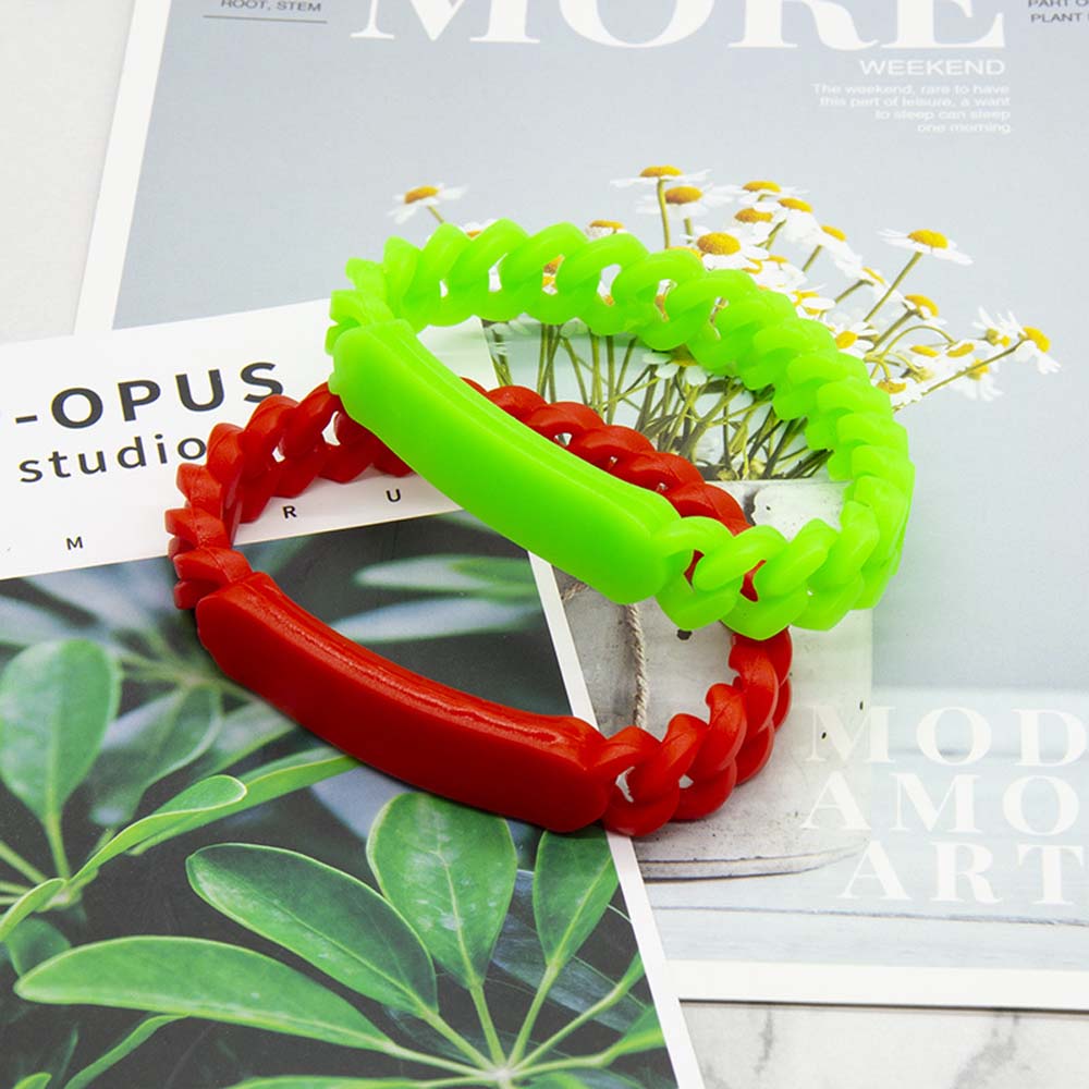 multi-color silicone twist bracelet Twist bracelet Woven bracelet can print LOGO 4