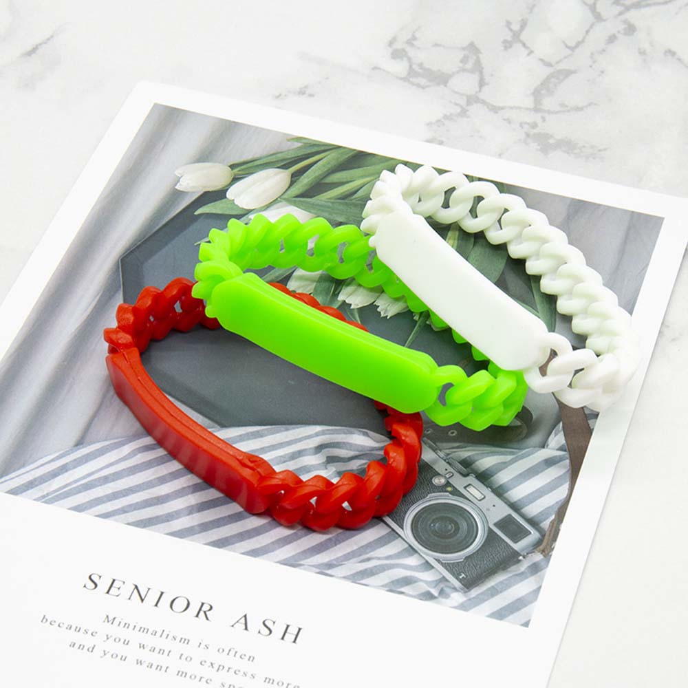 multi-color silicone twist bracelet Twist bracelet Woven bracelet can print LOGO 7