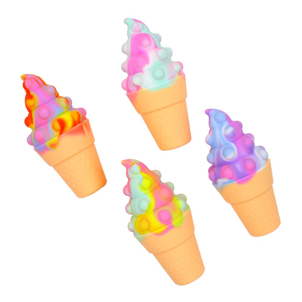 3D decompression fans rat killer pioneer ball ice cream kneading music decompression toy