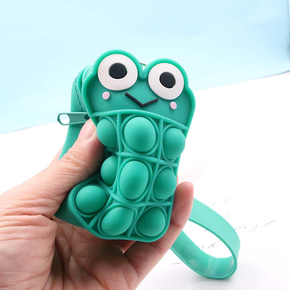 New Pioneer Coin Purse Key Pendant Cartoon Bag Pendant Fingertip Bubble Music Unzipped Keychain 7