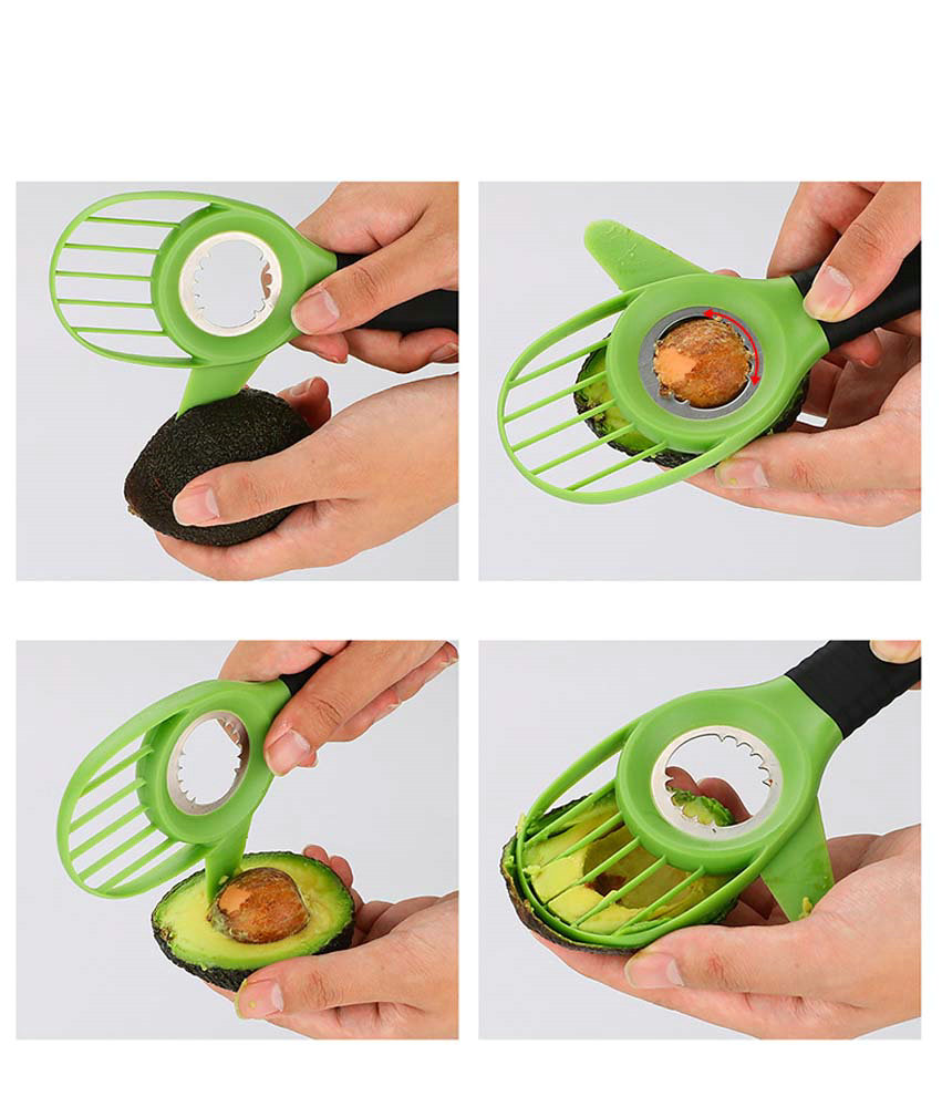Multifunctional avocado special knife pulp separation 3-in-1 avocado separator avocado coring slicer 3