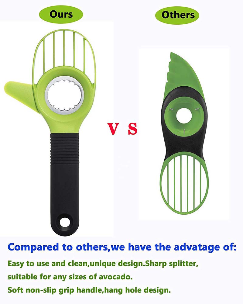 Multifunctional avocado special knife pulp separation 3-in-1 avocado separator avocado coring slicer 6