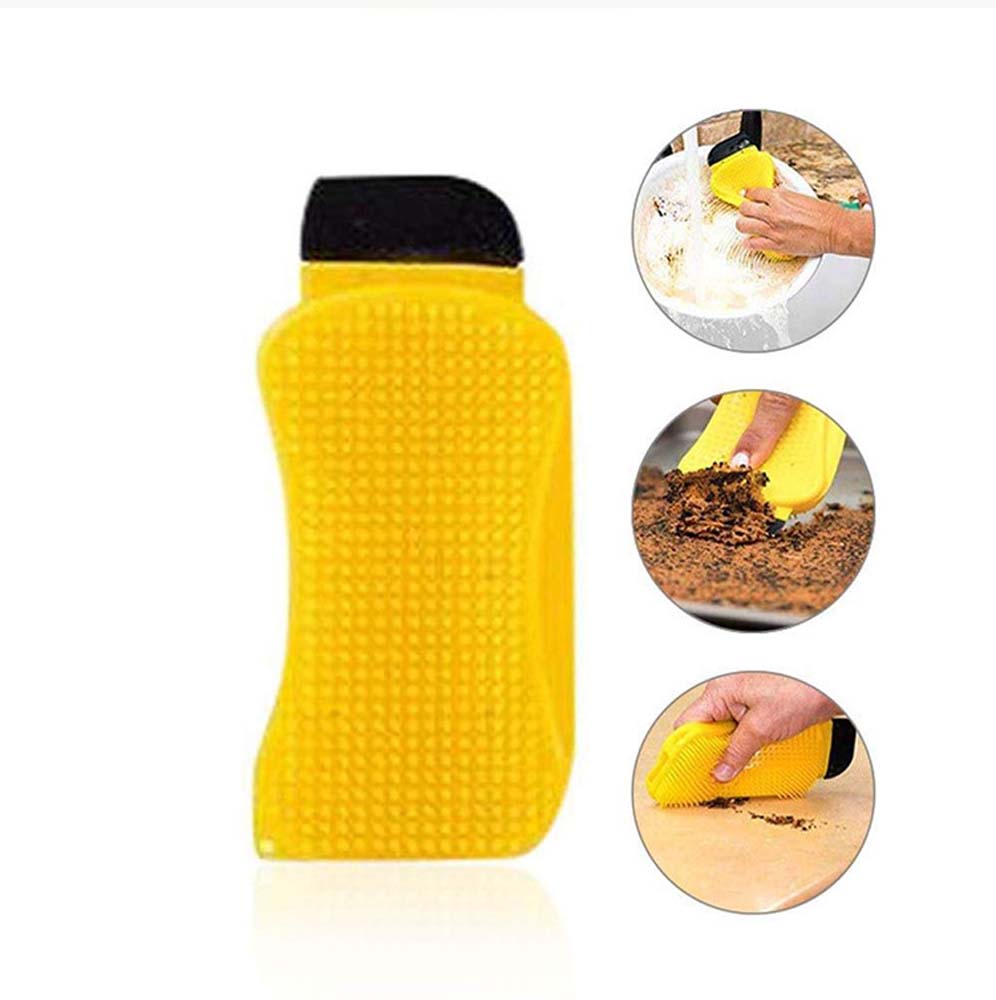 3-in-1 multifunctional brush Silicone dishwashing brush Multifunctional creative kitchen silicone dishwashing brush cleaning brush