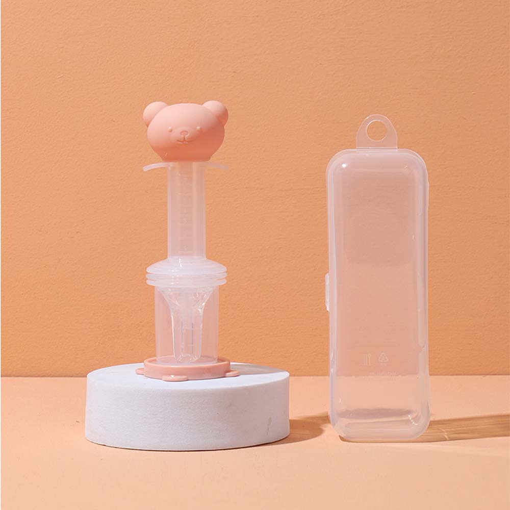Baby medicine artifact soft cute pacifier type syringe type medicine feeder is also a juice artifact 5