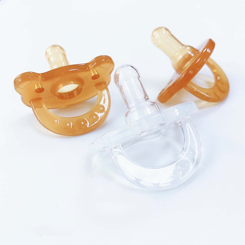 Liquid super soft bear pacifier anti-colic silicone baby sleeping baby play mouth 2